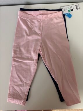 Carter's Pink and Navy Baby Leggings